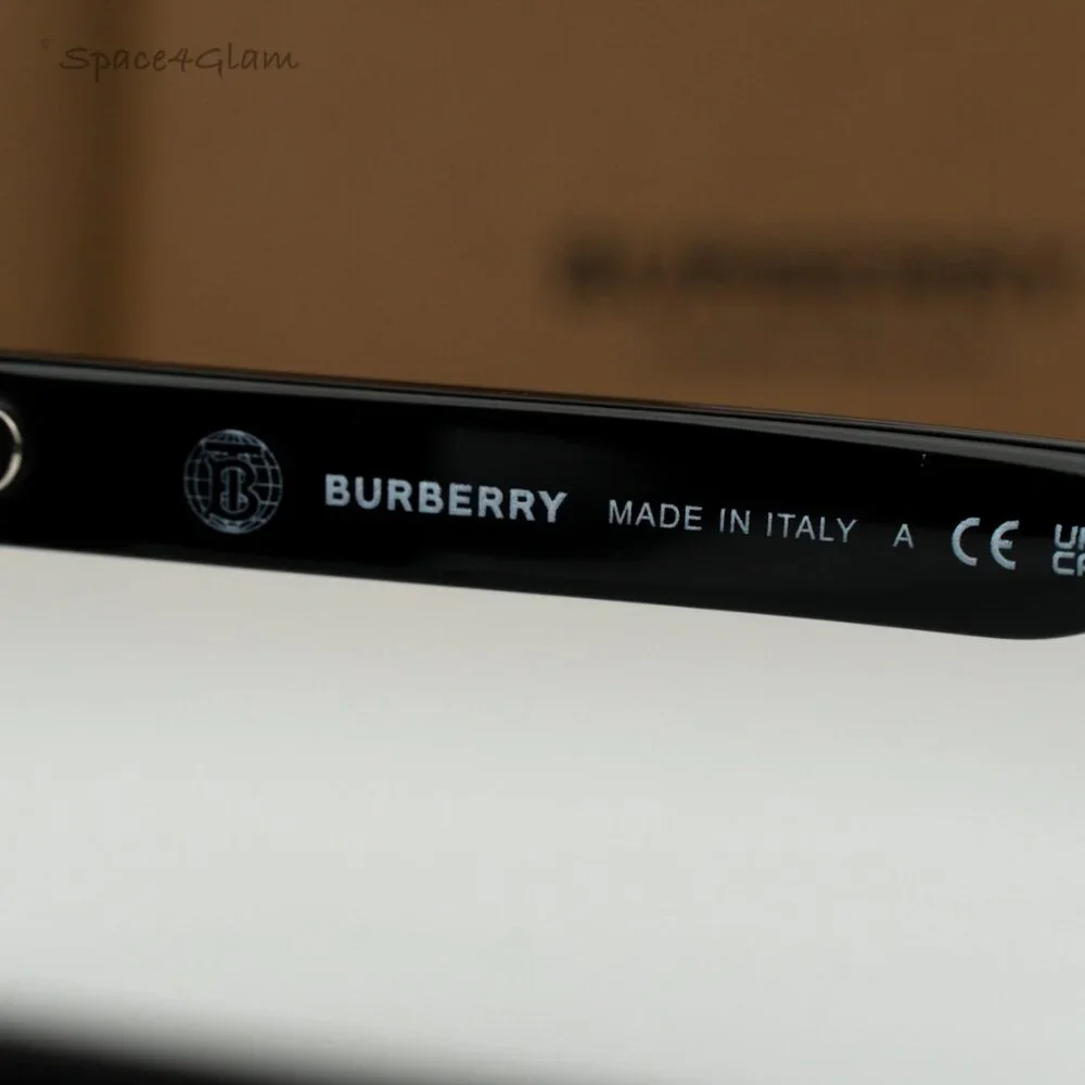 BRAND NEW Burberry BE4404 300187 Black Grey Oval Unisex Sunglasses BE4404 - Picture 6 of 8